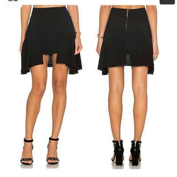 Free People  Black New York Frayed Asymmetric Hi L - Picture 2 of 4